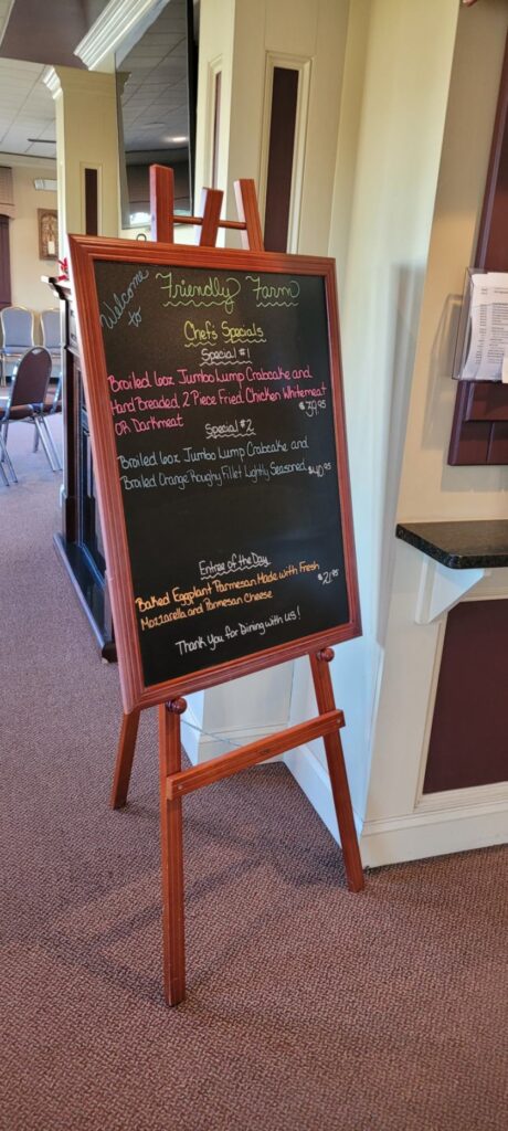 Friendly Farm Restaurant Menu 4